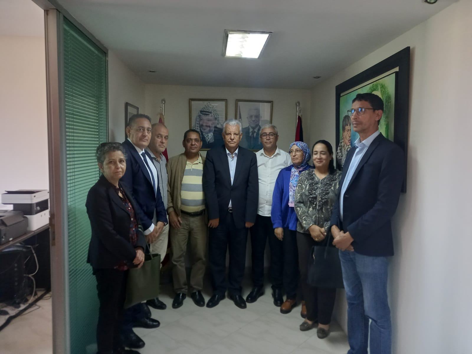 زيارة تضامن ومساندة للشعب الفلسطيني