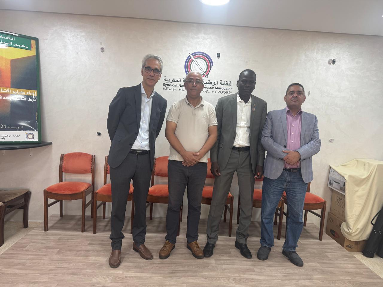 النقابة الوطنية للصحافة المغربية تستقبل رئيس اتحاد الصحفيين التشاديين وتؤكد أهمية تعزيز التعاون الإفريقي